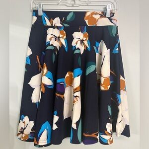 Urban Coco Blue and Beige Floral Skirt